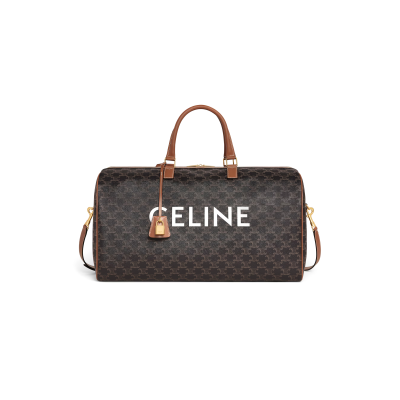 CELINE LARGE TRAVEL BAG IN TRIOMPHE CANVAS WITH CELINE PRINT 191472CYX.04LU (50*27*23cm)